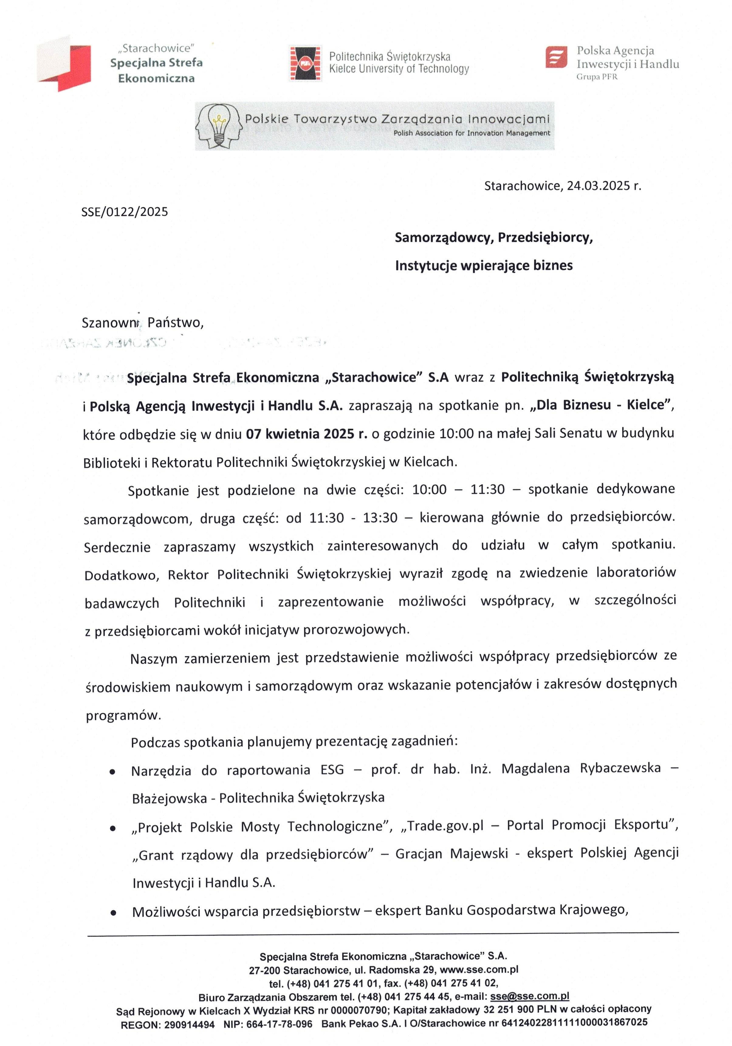 Pismo_SSE_Starachowice_DLA_BIZNESU_KIELCE_1