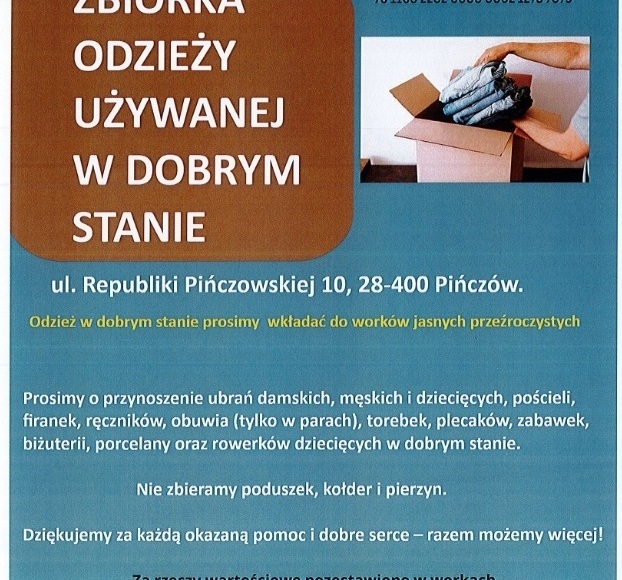 Zdjęcie do Zebraliśmy ponad tonę odzieży!