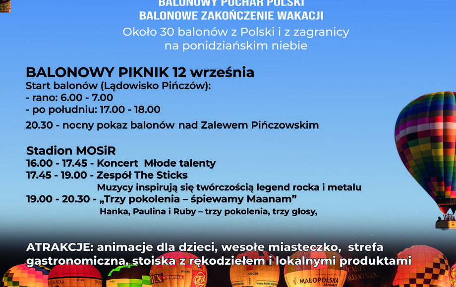 Zdjęcie do Balonove Świętokrzyskie zaprasza!
