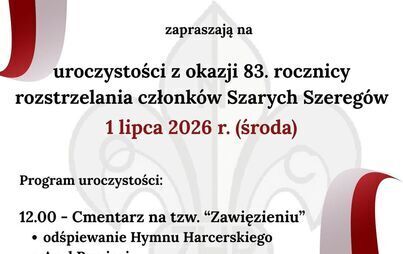 Zdjęcie do 83. Rocznica Rozstrzelania Członk&oacute;w Szarych Szereg&oacute;w