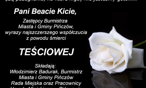 Zdjęcie do Kondolencje