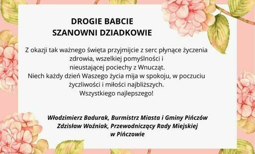 Zdjęcie do Życzenia z okazji Dnia Babci i Dziadka