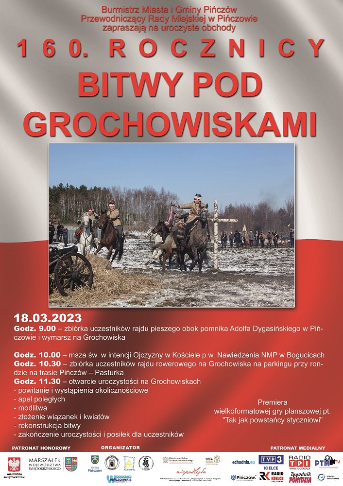 Plakat Uroczystości na Grochowiskach 2023. Oto program wydarzenia